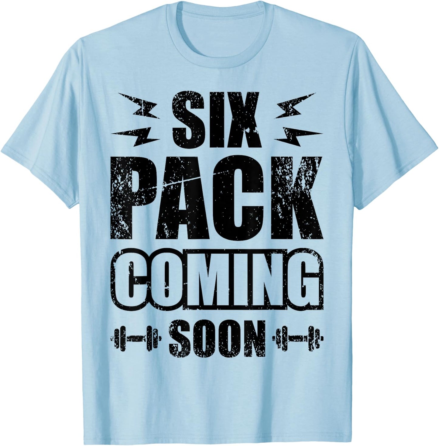 Six Pack Coming Soon T-Shirt - T-Shirt | Light Blue