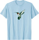 Cool Migrating Birds Ruby-throated Hummingbird T-Shirt - T-Shirt | Light Blue