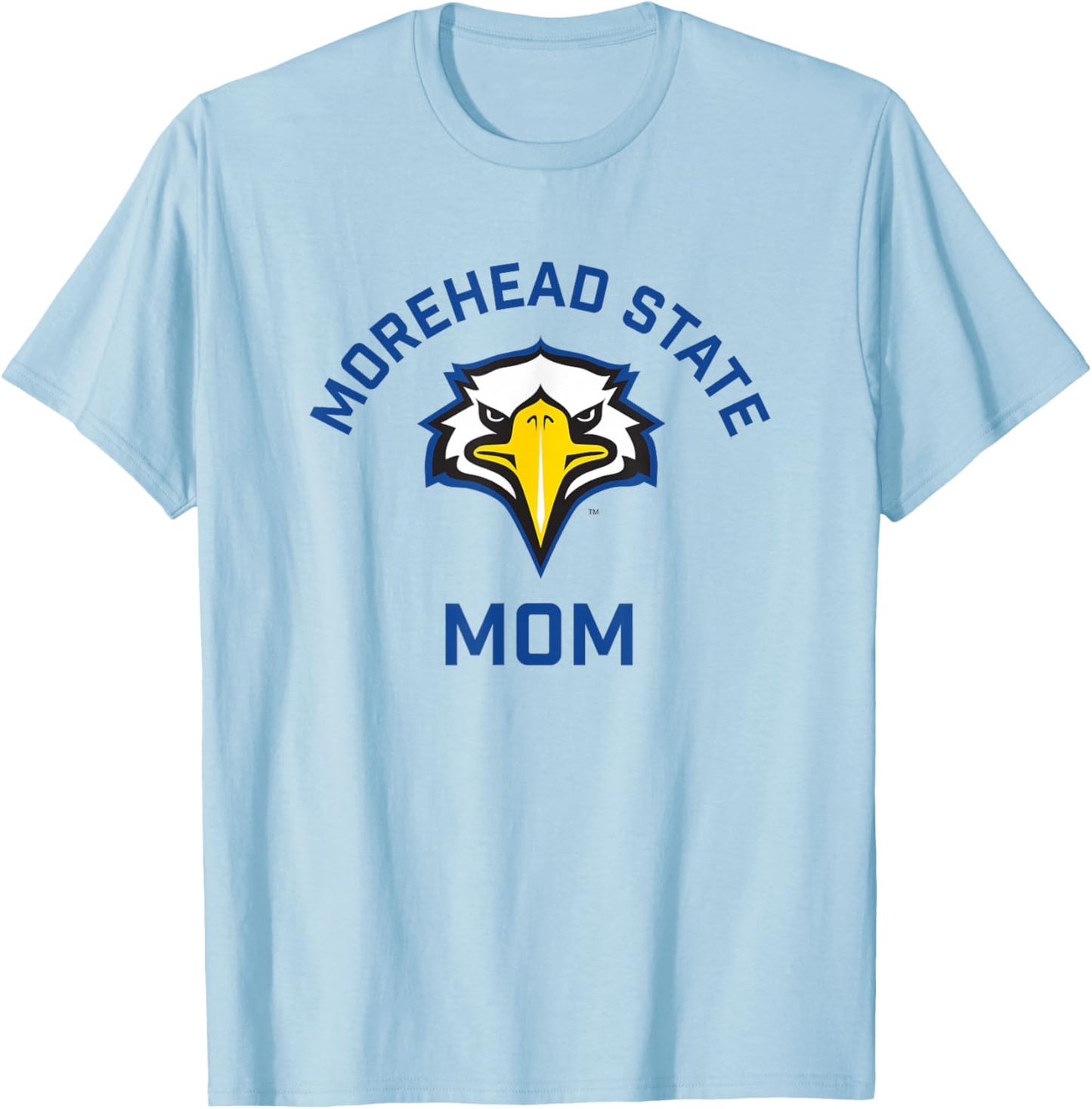 Morehead State University Eagles Arched Mom T-Shirt - T-Shirt | Light Blue