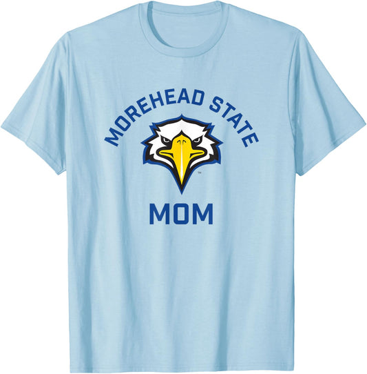 Morehead State University Eagles Arched Mom T-Shirt - T-Shirt | Light Blue