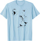 Lion Face in Minimalist Halftone Dots African Wildlife T-Shirt - T-Shirt | Light Blue