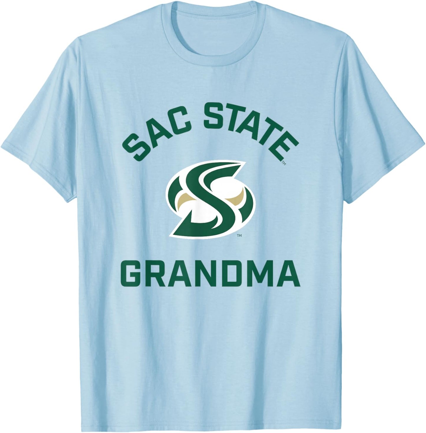 Sacramento State CSUS Hornets Arched Grandma T-Shirt - T-Shirt | Light Blue