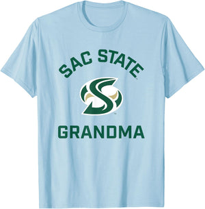 Sacramento State CSUS Hornets Arched Grandma T-Shirt - T-Shirt | Light Blue