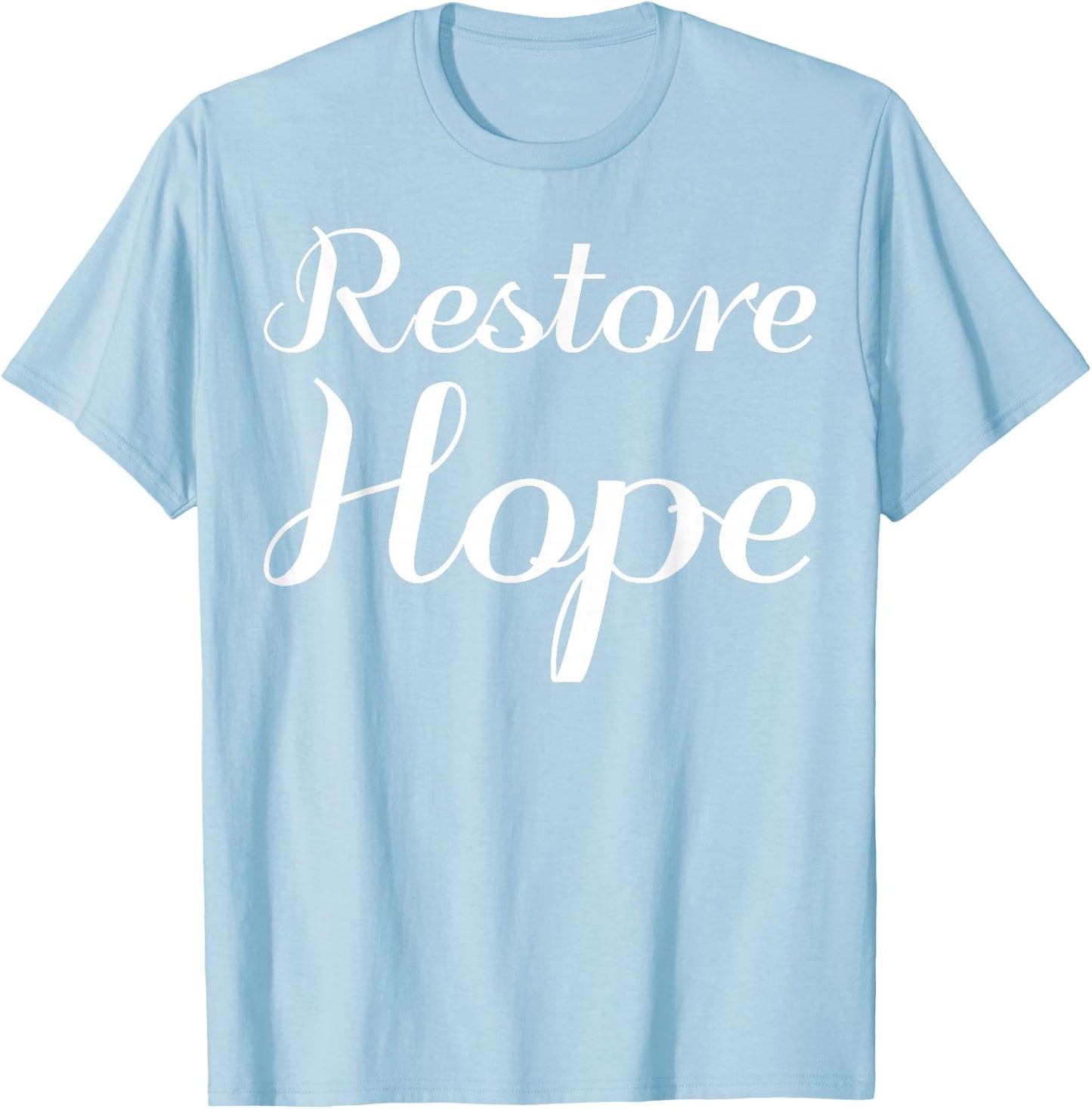 Restore Hope - Energy Healing T-Shirt - T-Shirt | Light Blue