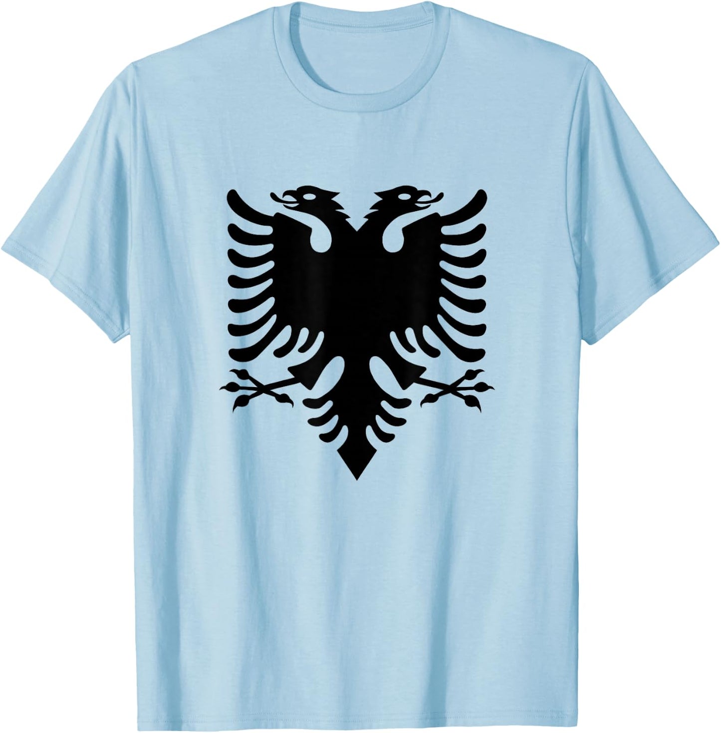 Albania Albanian Eagle Flag T-Shirt - T-Shirt | Light Blue