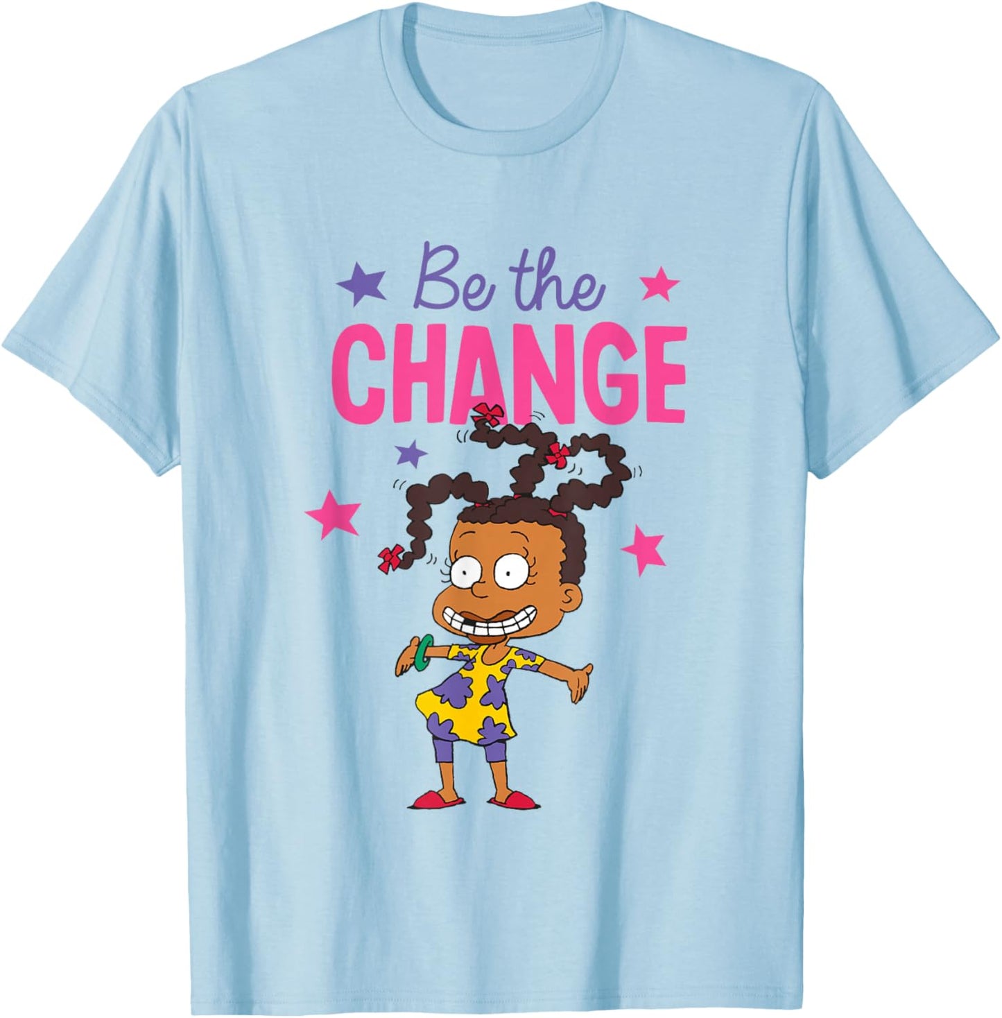 Rugrats Be The Change Susie Carmichael Portrait T-Shirt - T-Shirt | Light Blue