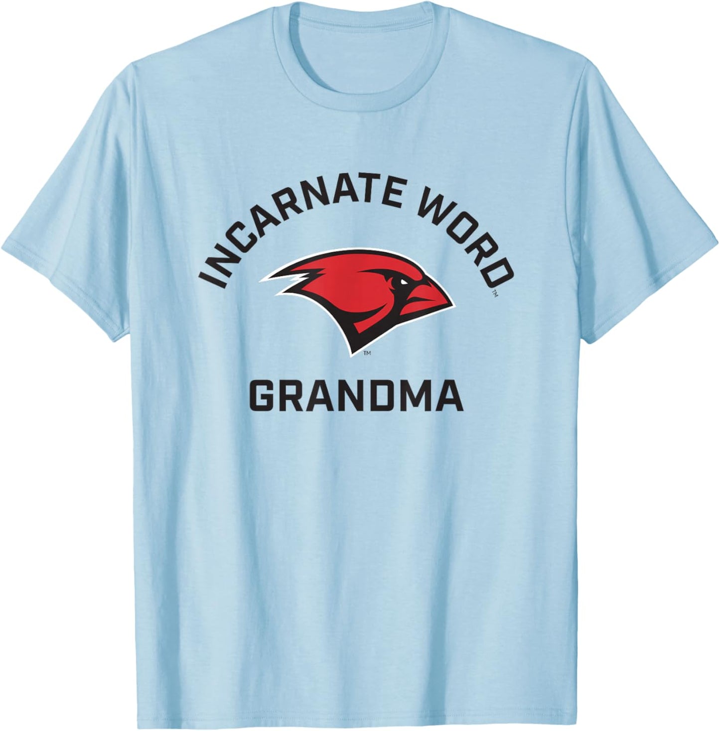 University of the Incarnate Word Cardinals Arched Grandma T-Shirt - T-Shirt | Light Blue