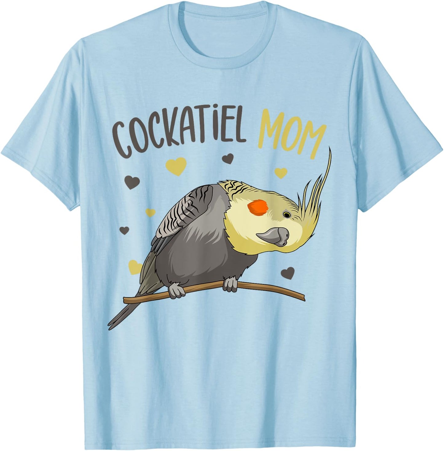 Cockatiel Mom Funny Bird Lover Women T-Shirt - T-Shirt | Light Blue
