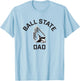 Ball State University Cardinals Arched Dad T-Shirt - T-Shirt | Light Blue