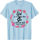 Christian Bible Verse Psalm 46:5 Flower T-Shirt - T-Shirt | Light Blue