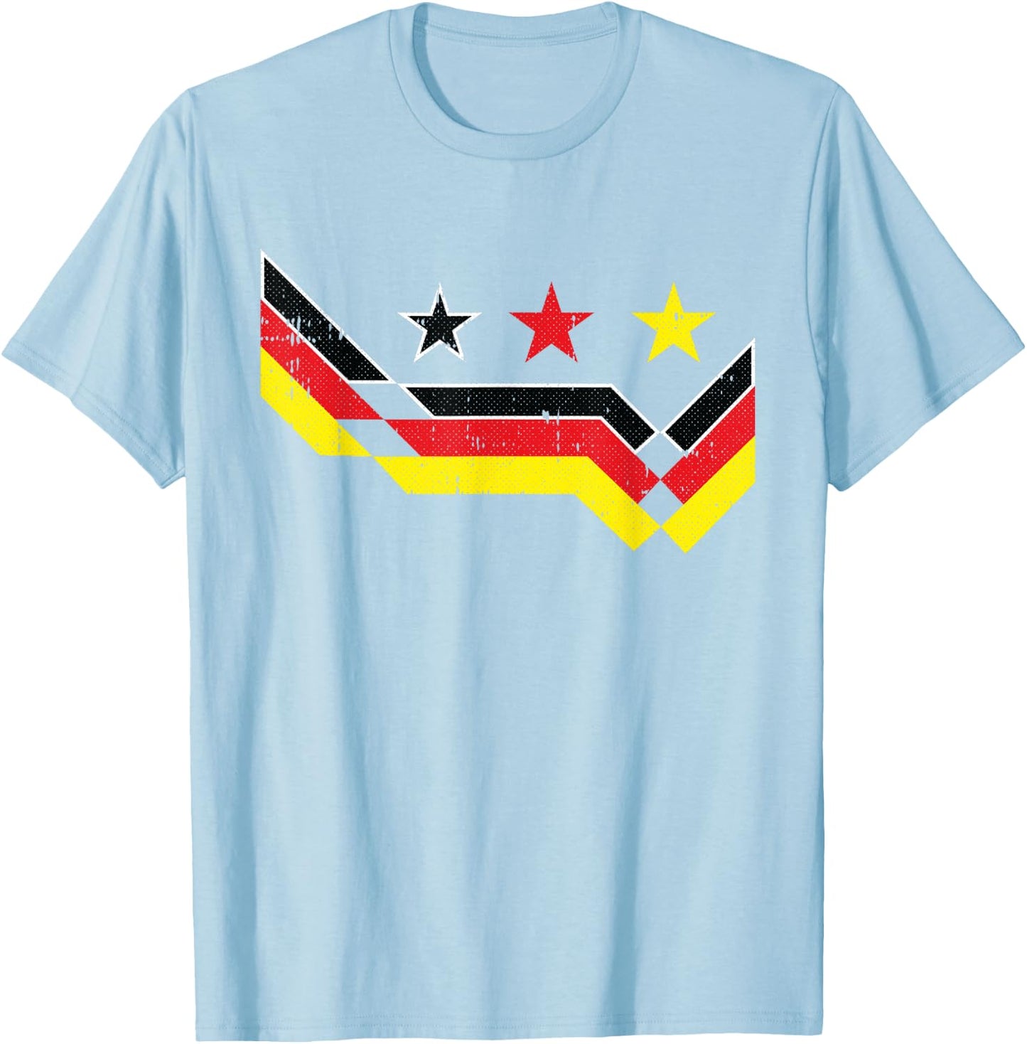 German Soccer Deutschland Germany Retro Sports Lover Fan T-Shirt - T-Shirt | Light Blue