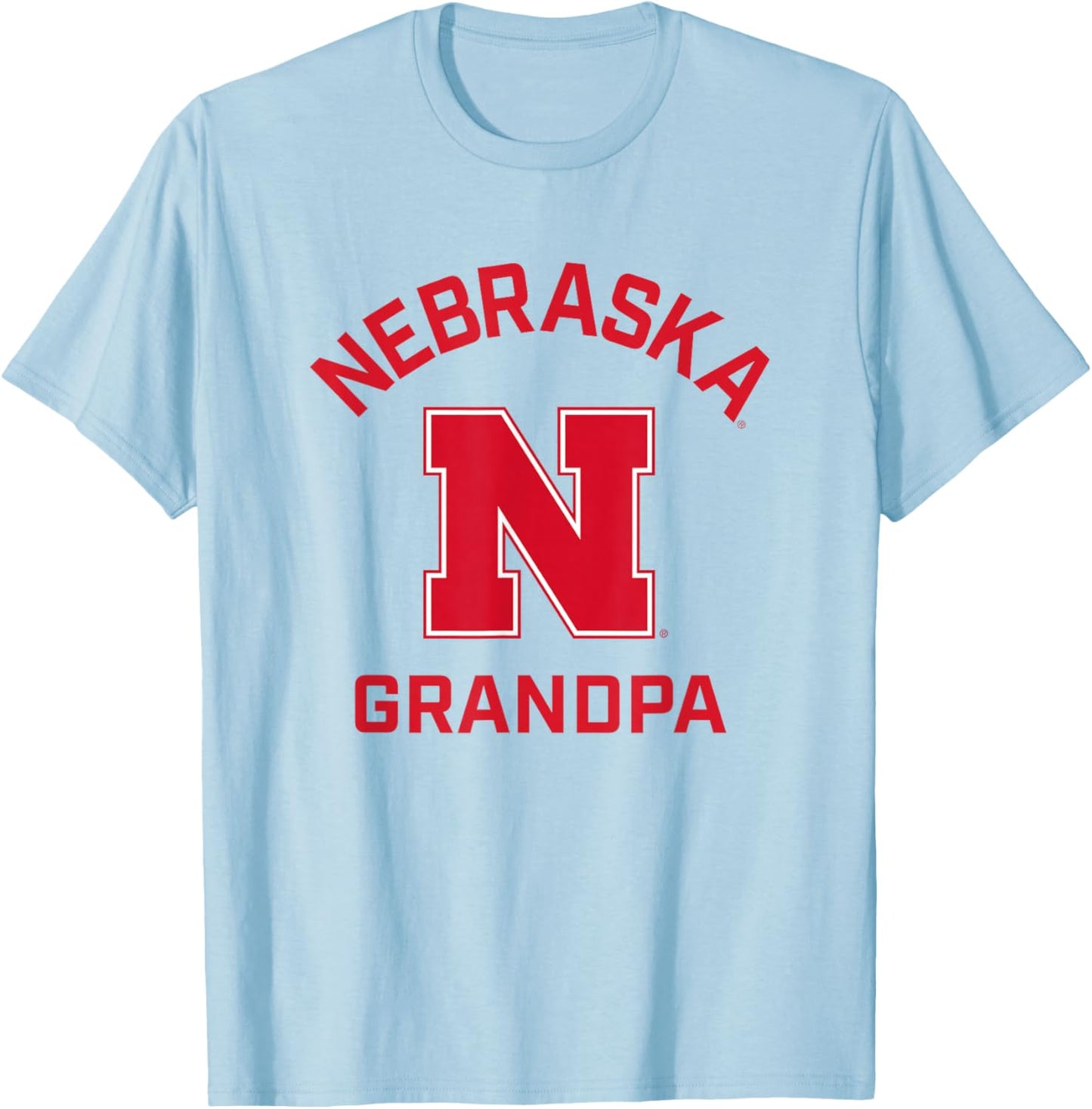 University of Nebraska Cornhuskers Arched Grandpa T-Shirt - T-Shirt | Light Blue