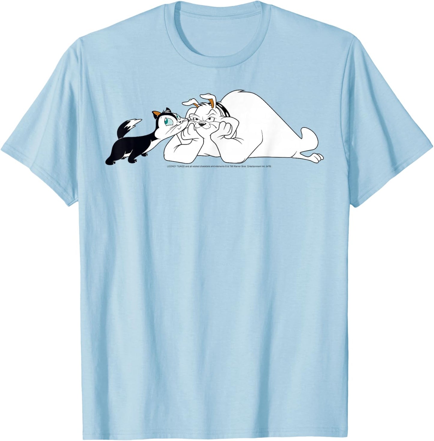 Looney Tunes Marc Antony and Pussyfoot T-Shirt - T-Shirt | Light Blue