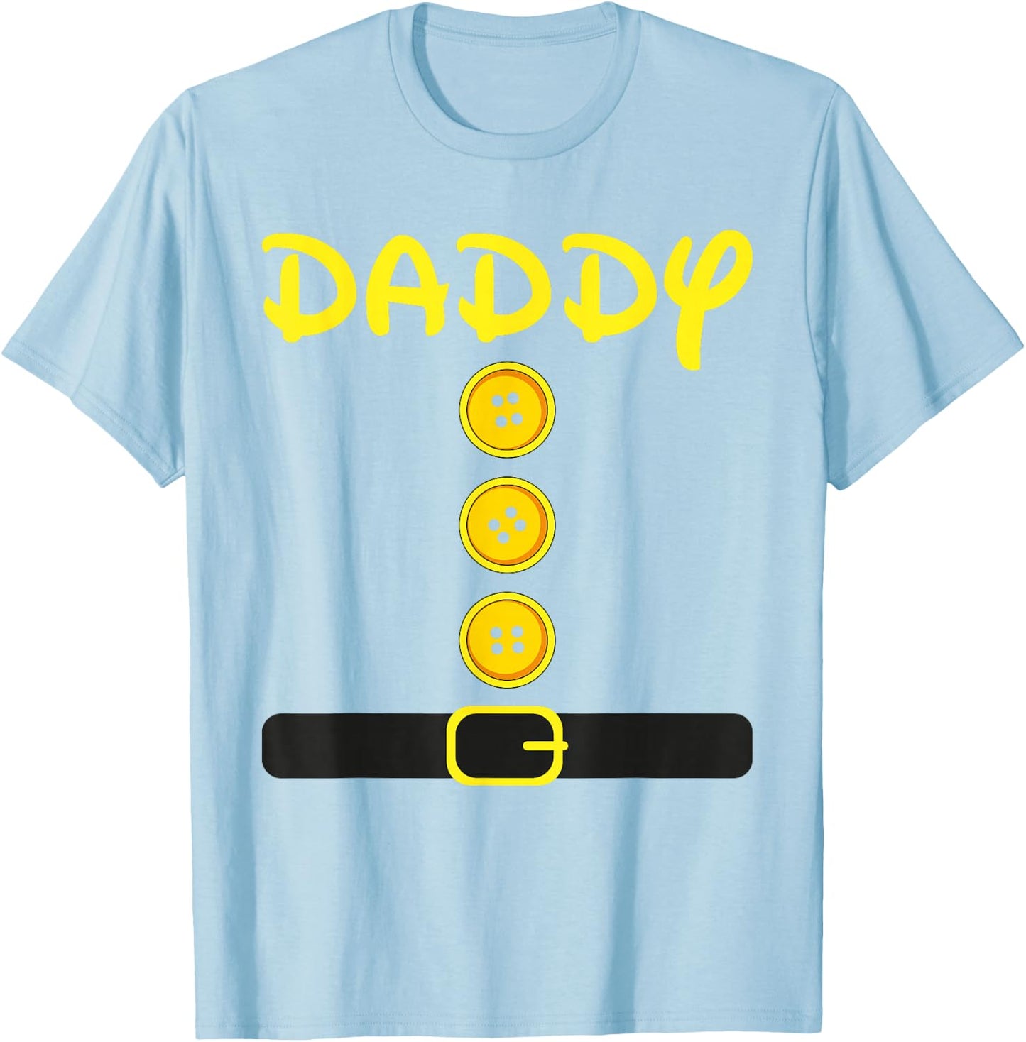 Daddy Dwarf Halloween Family Costume Color Dwarf Matching T-Shirt - T-Shirt | Light Blue