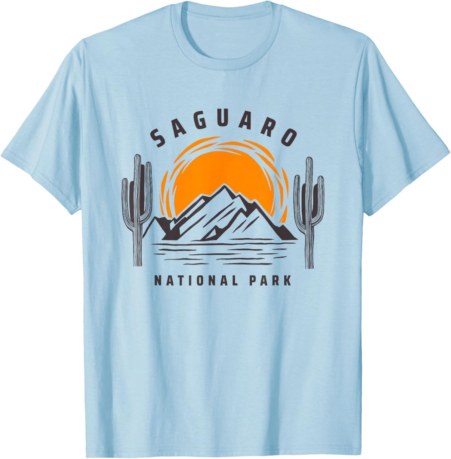 Saguaro National Park Cactus Tucson Arizona Vintage T-Shirt - T-Shirt | Light Blue
