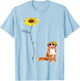 Sunflower and Nova Scotia Duck Tolling Retriever T-Shirt - T-Shirt | Light Blue