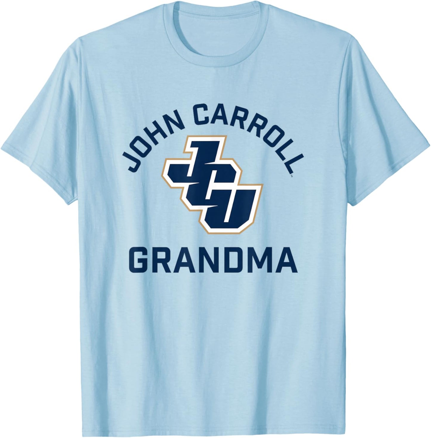 John Carroll University Blue Streaks Arched Grandma T-Shirt - T-Shirt | Light Blue