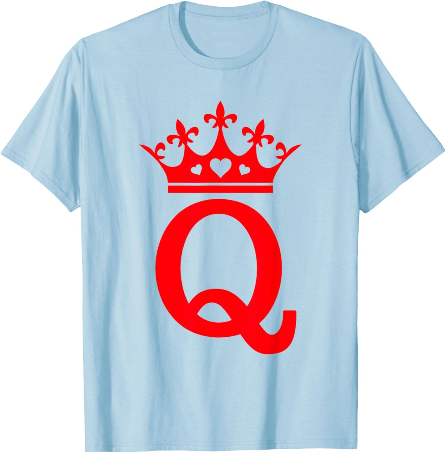 Queen Hearts Valentines - Halloween Queen of Hearts Costume T-Shirt - T-Shirt | Light Blue