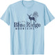 Blue Ridge Mountains Vintage Retro Style Men Women Outdoors T-Shirt - T-Shirt | Light Blue