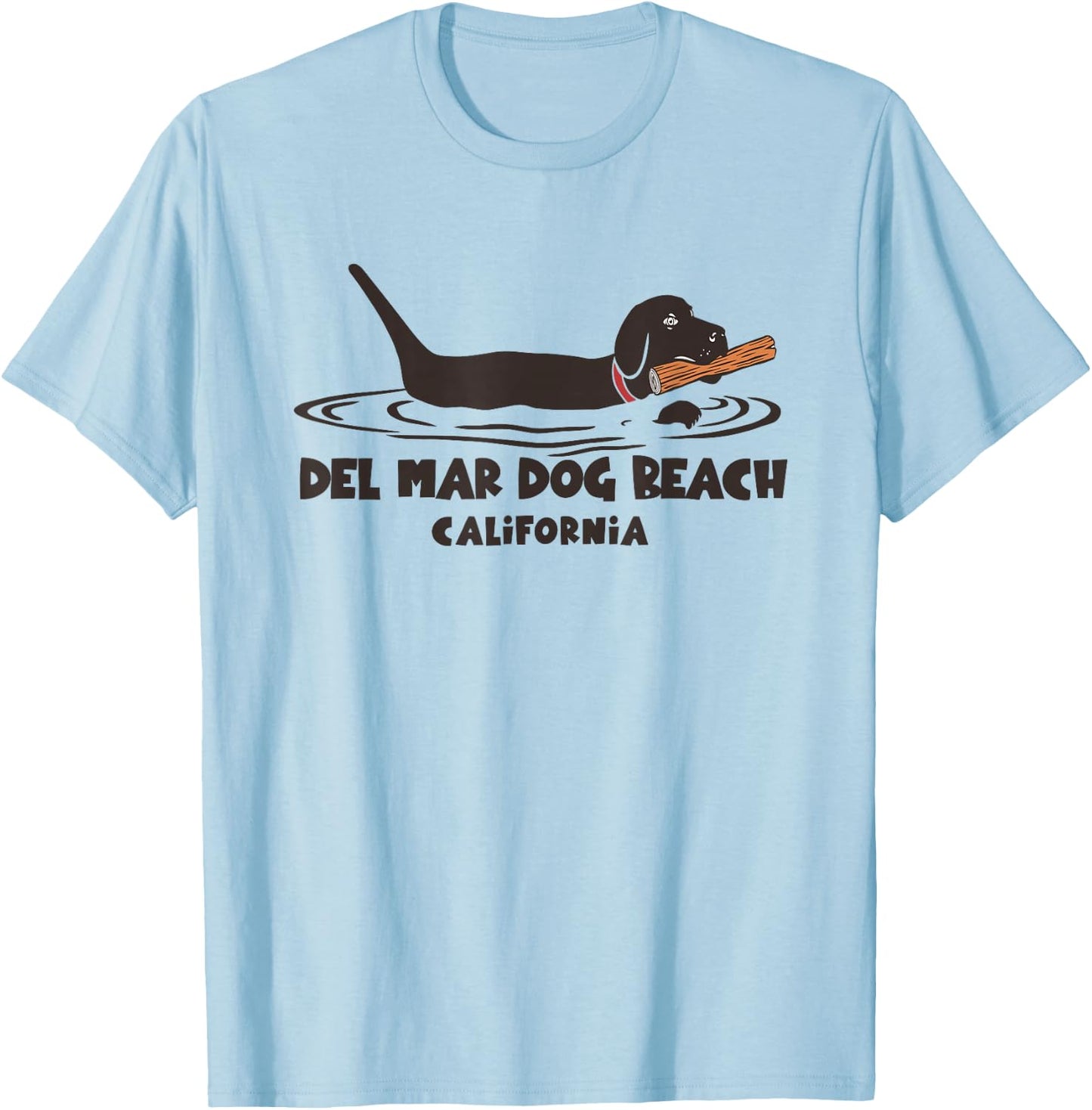 Del Mar California Dog Beach Women Kids T-Shirt - T-Shirt | Light Blue