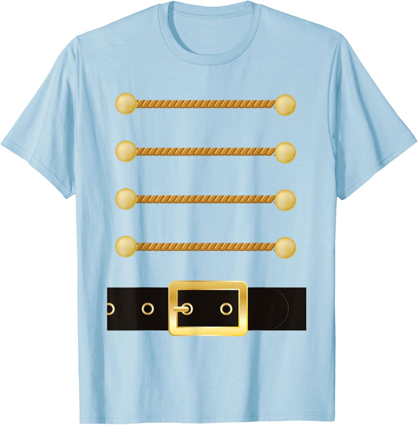 Nutcracker Character Soldier Costume Uniform Funny Christmas T-Shirt - T-Shirt | Light Blue