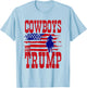 Cowboys for Trump Conservative Republican Support President T-Shirt - T-Shirt | Light Blue