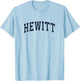Hewitt Texas TX Vintage Sports Design Navy Design T-Shirt - T-Shirt | Light Blue