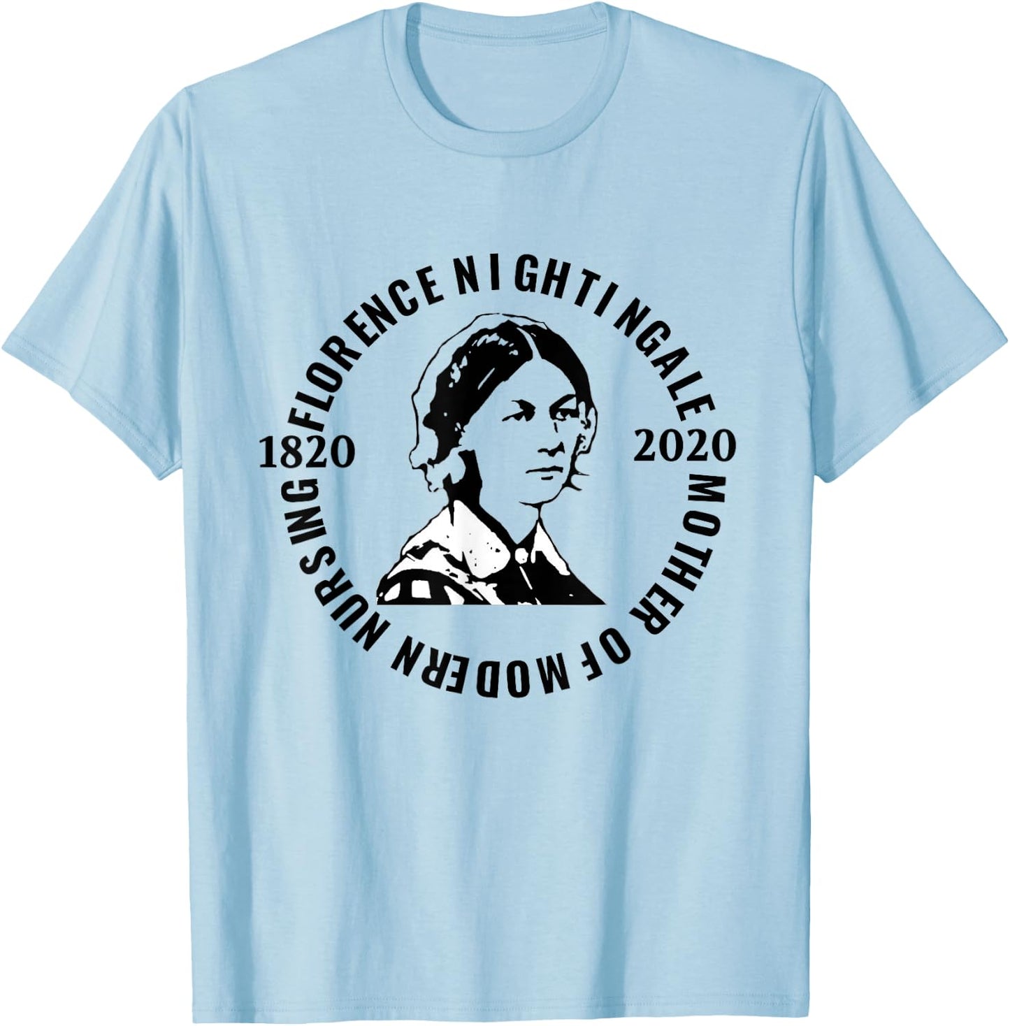 200th Anniversary of Florence Nightingale T-Shirt - T-Shirt | Light Blue