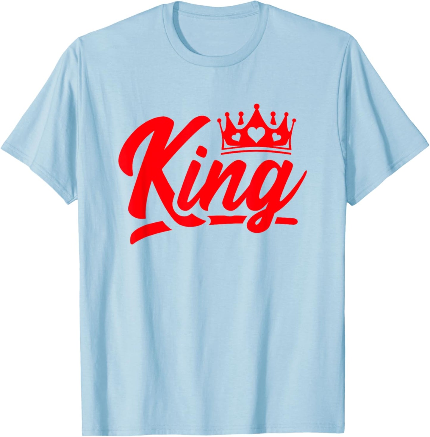 King Hearts Halloween Costume - Valentines King of Hearts T-Shirt - T-Shirt | Light Blue