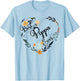 Best Pippa Ever Heart Flower Blessed Grandma Mother's Day T-Shirt - T-Shirt | Light Blue