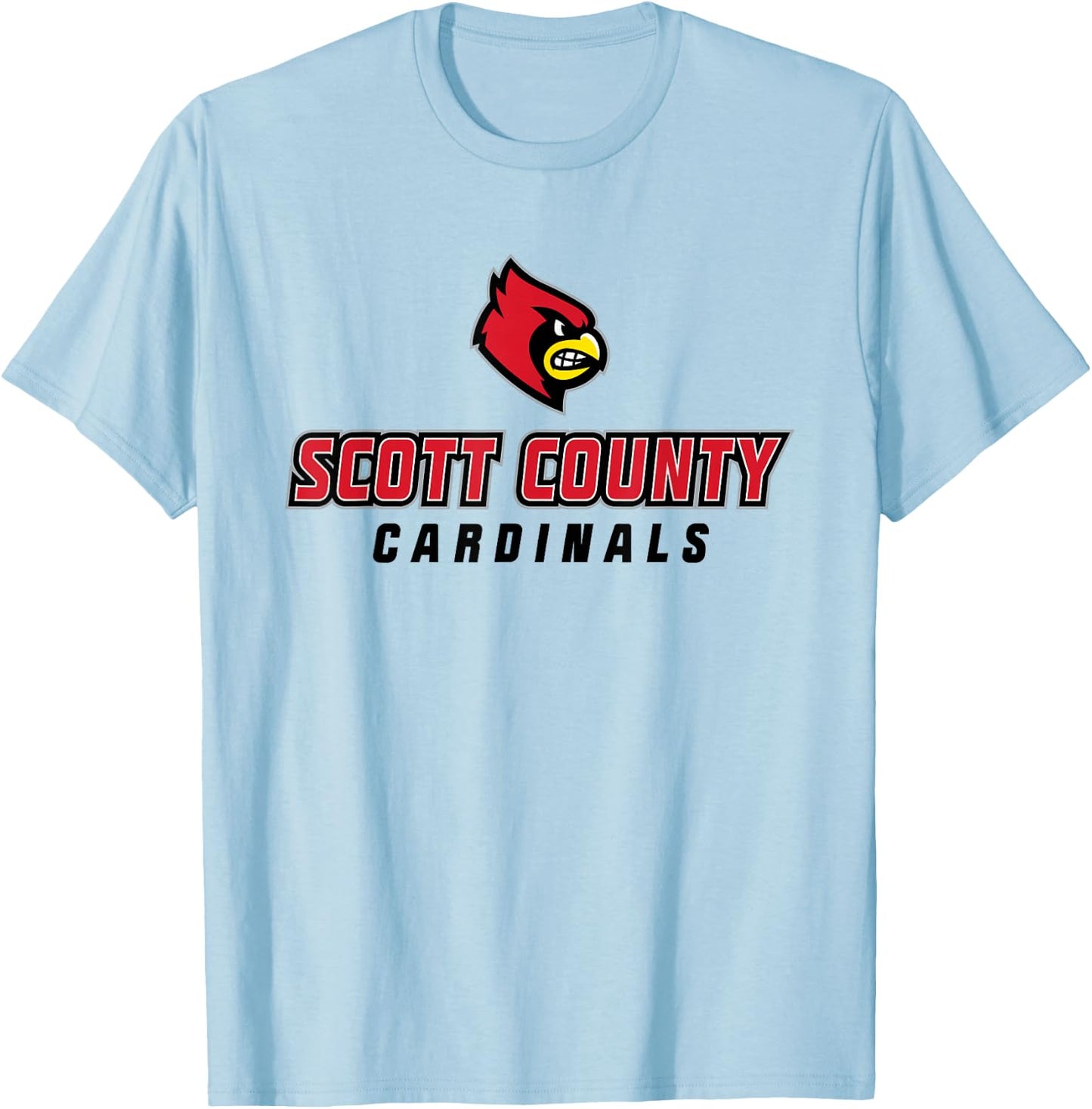 Scott County High School Cardinals T-Shirt - T-Shirt | Light Blue