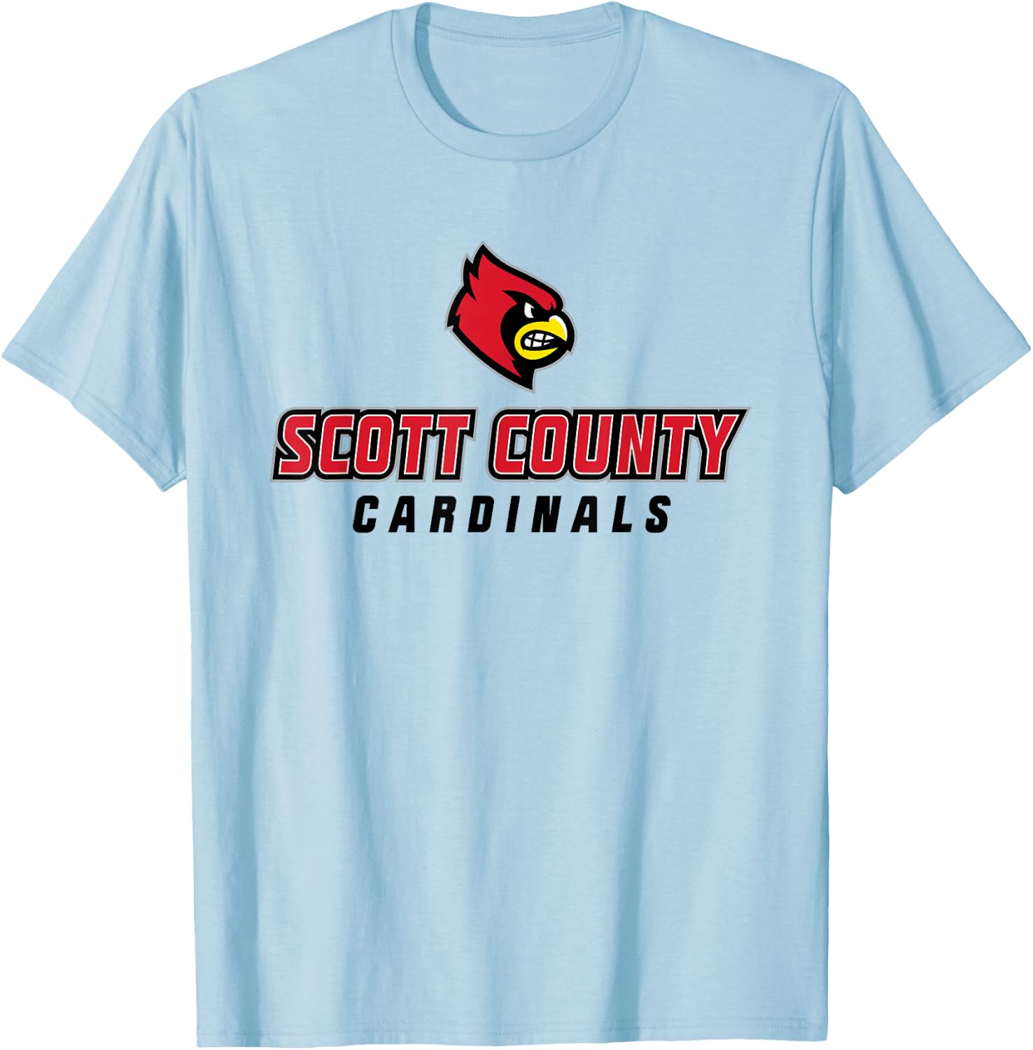 Scott County High School Cardinals T-Shirt - T-Shirt | Light Blue