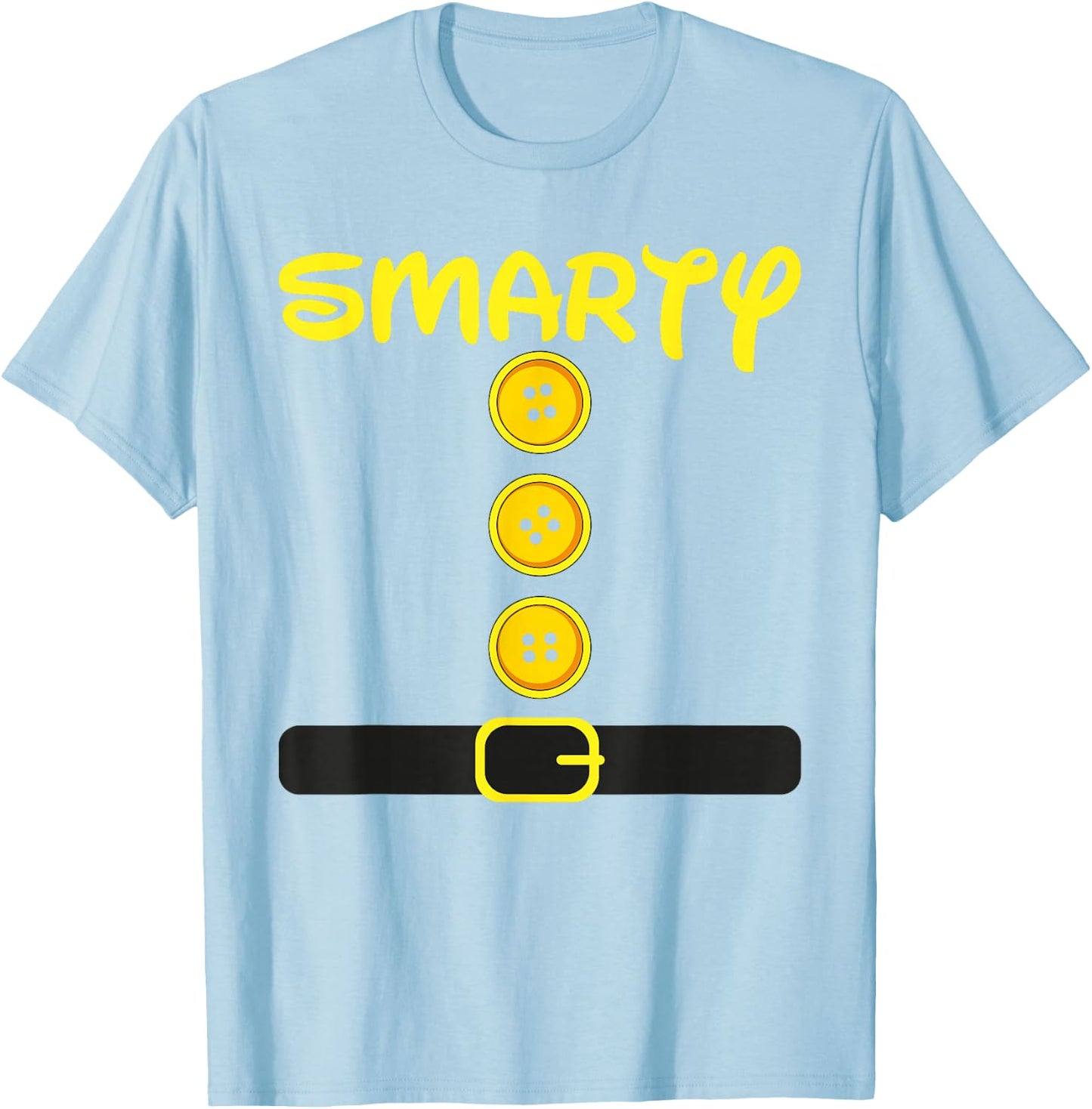 Smarty Dwarf Halloween Group Costume Color Matching Family T-Shirt - T-Shirt | Light Blue