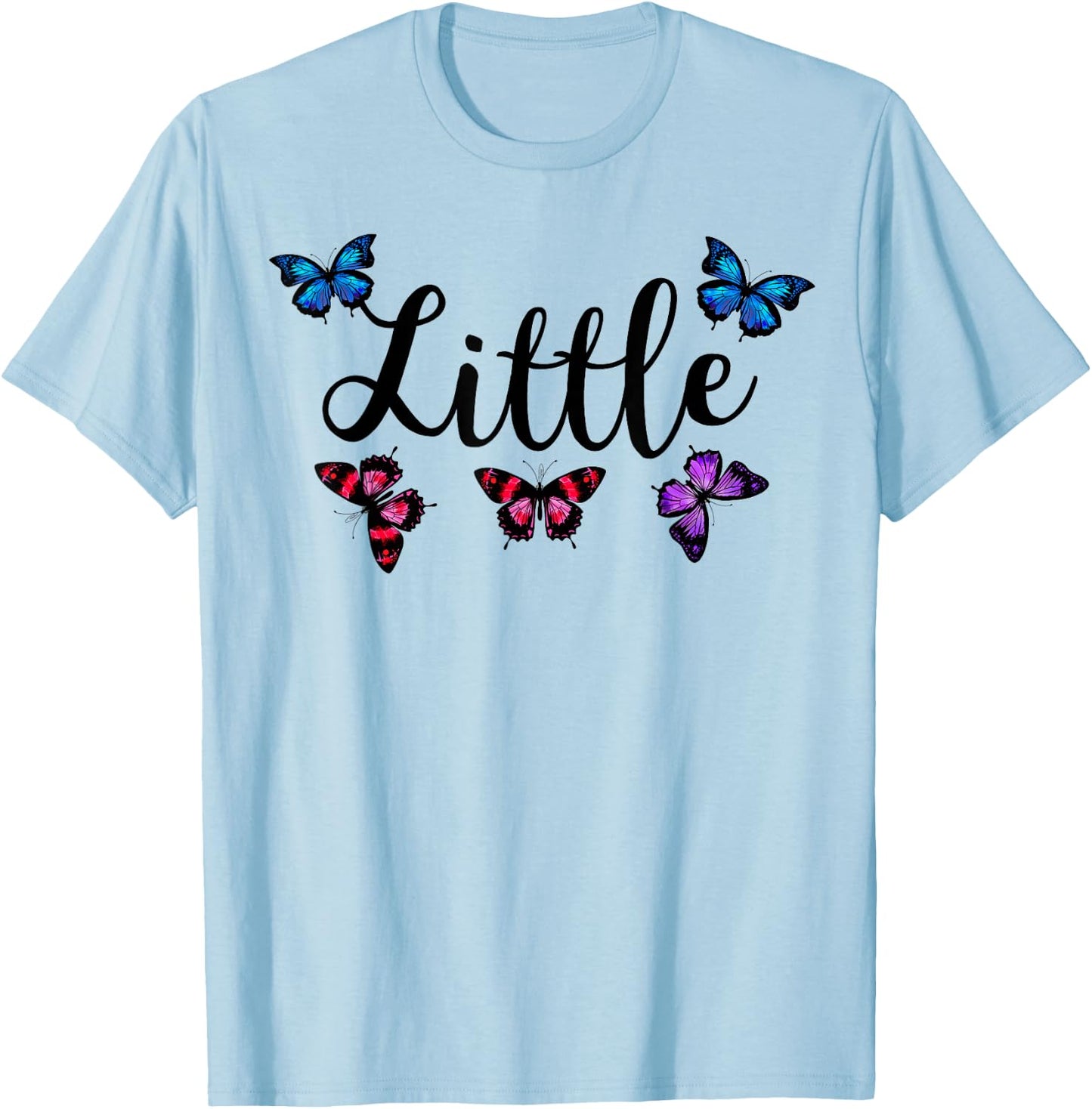 Big Little Sorority Butterfly Reveal Pledge Rush Alumnae T-Shirt - T-Shirt | Light Blue