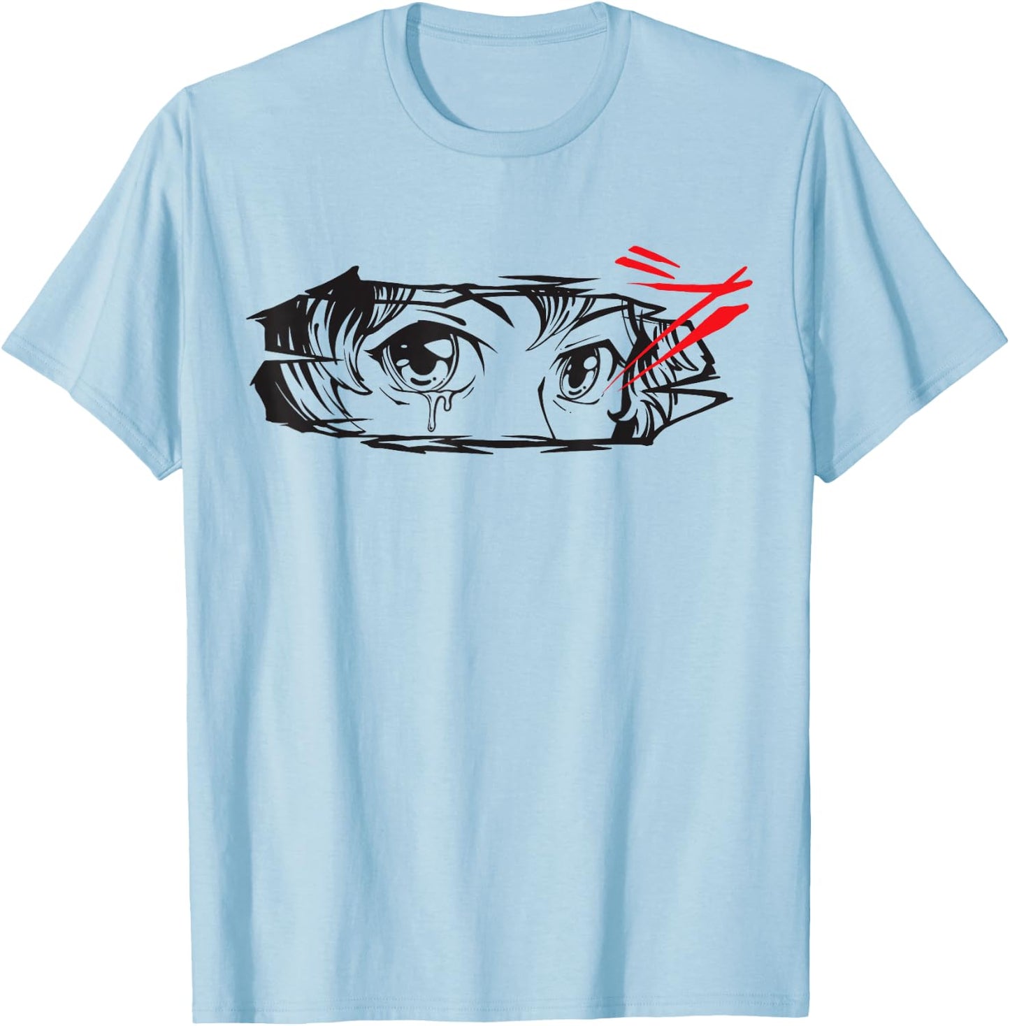 Anime Eyes T-Shirt - T-Shirt | Light Blue
