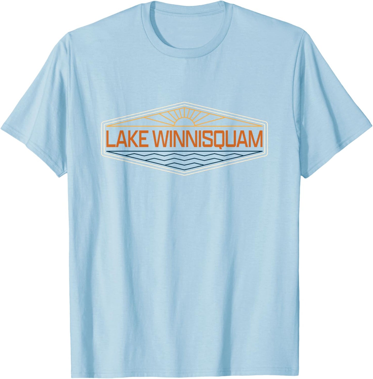 Lake Winnisquam New Hampshire T-Shirt - T-Shirt | Light Blue