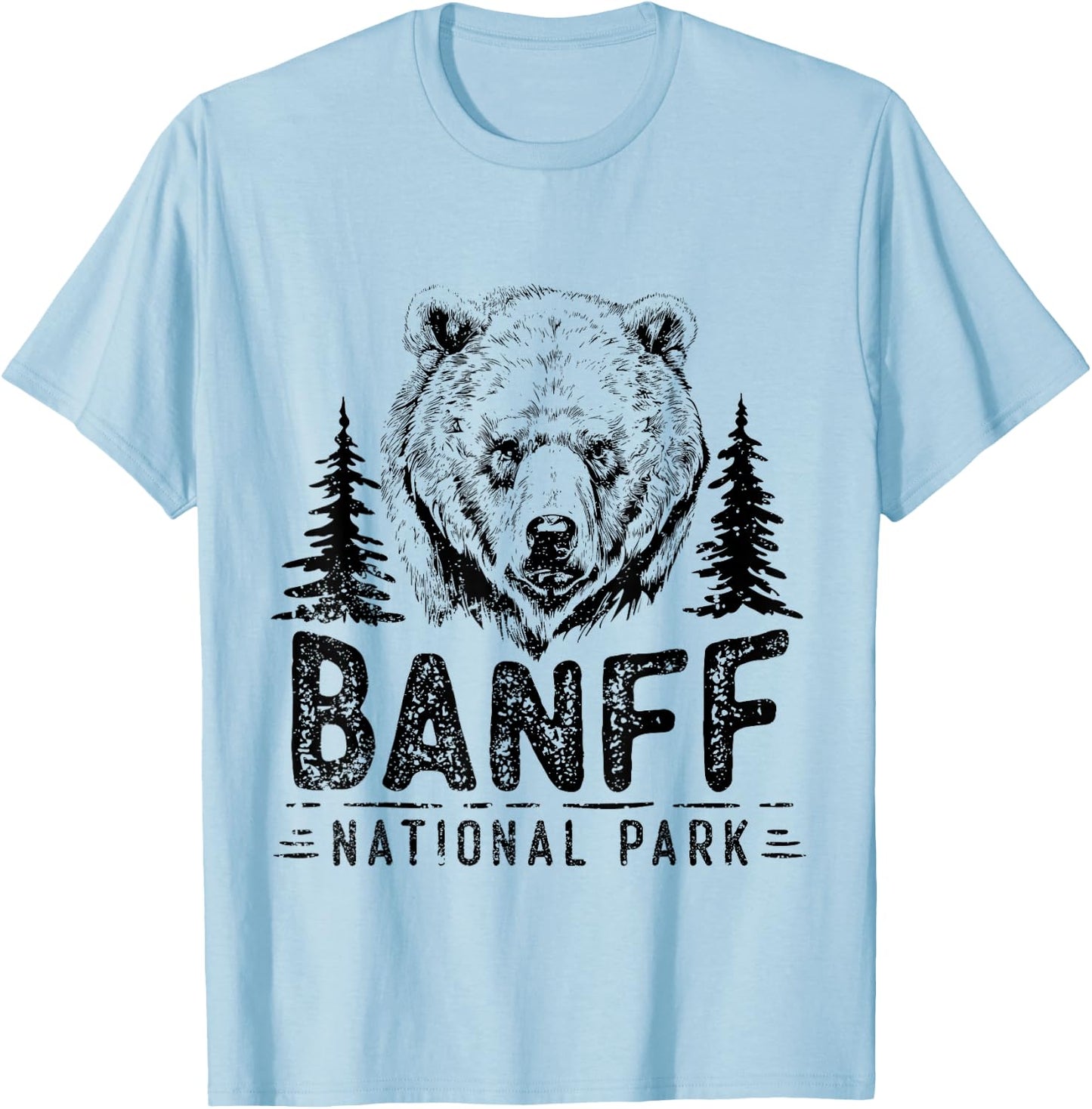 Banff National Park Alberta Lake Louise Bears Banff T-Shirt - T-Shirt | Light Blue