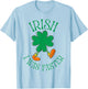 Funny Irish I was Faster Running St Patrick's Day T-Shirt - T-Shirt | Light Blue