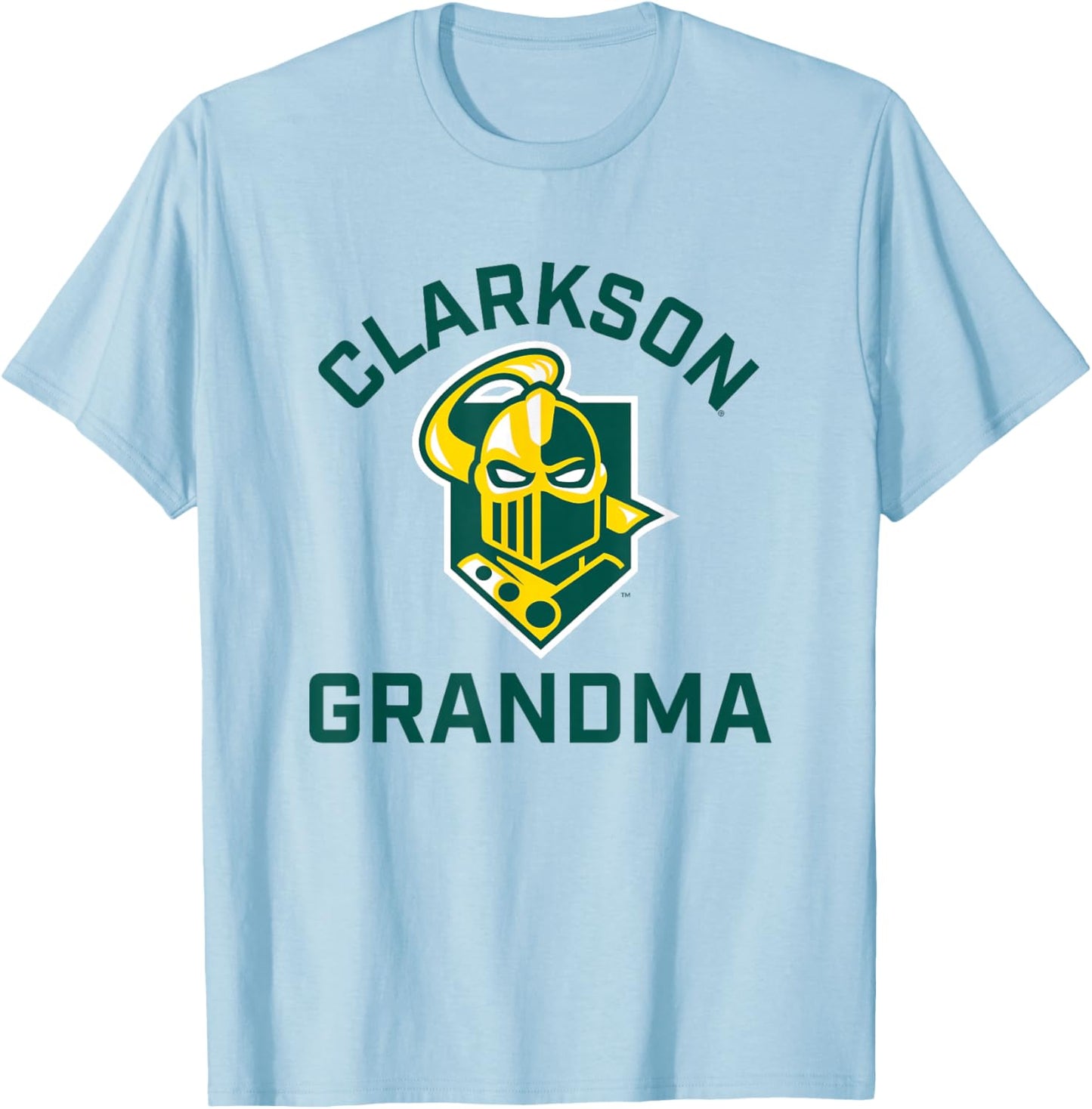 Clarkson University Golden Knights Arched Grandma T-Shirt - T-Shirt | Light Blue
