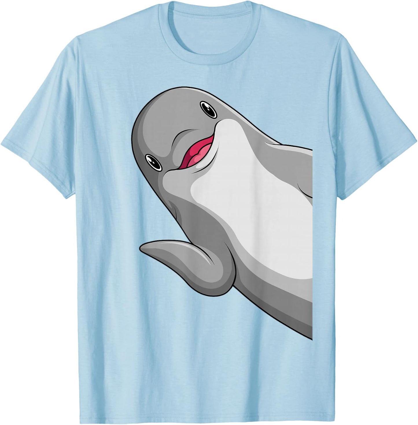 Dolphin Kids Girls Boys Women T-Shirt - T-Shirt | Light Blue