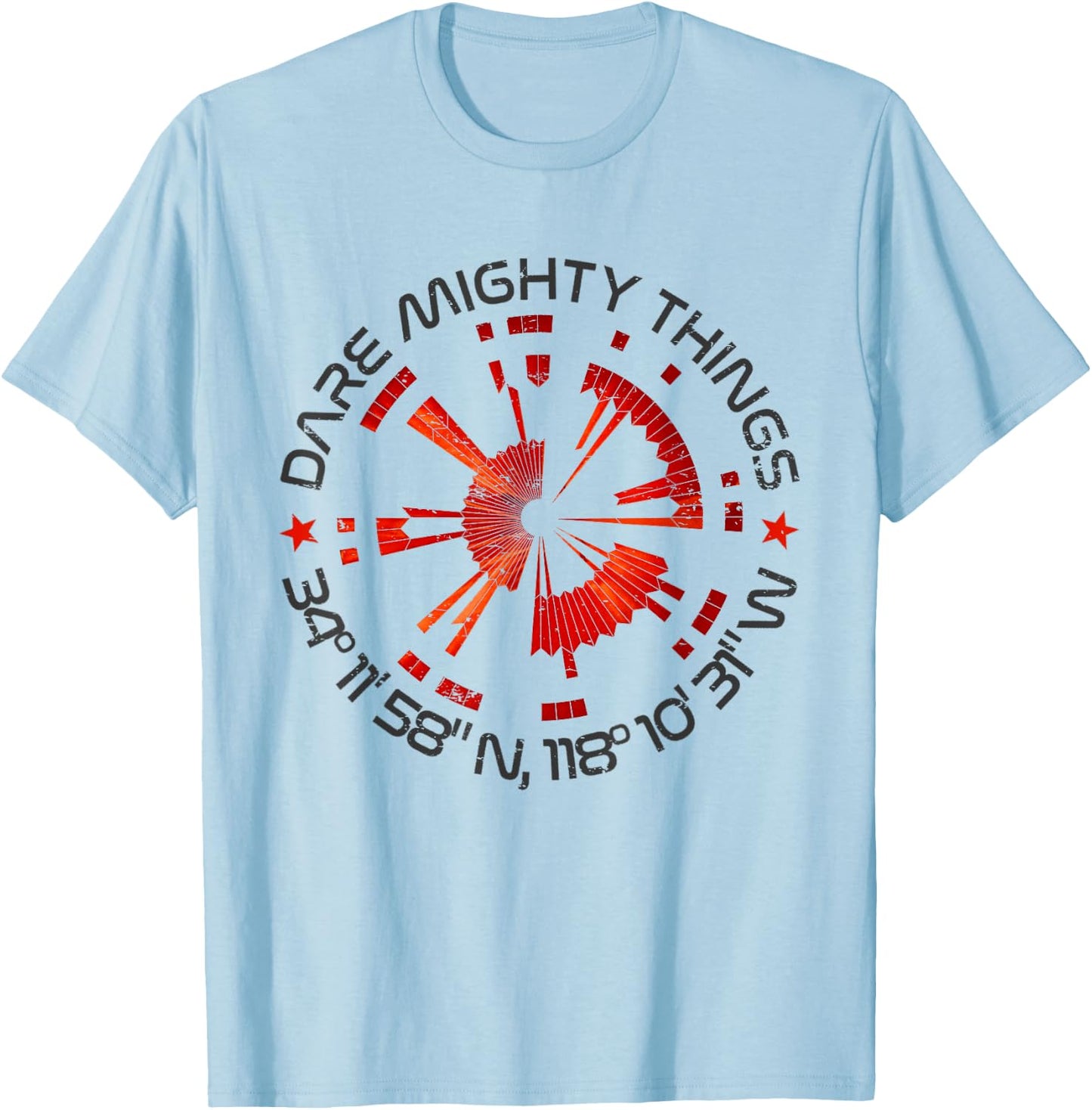 Dare Mighty Things Mars Rover 2020 T-Shirt - T-Shirt | Light Blue