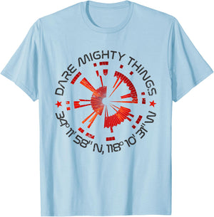 Dare Mighty Things Mars Rover 2020 T-Shirt - T-Shirt | Light Blue