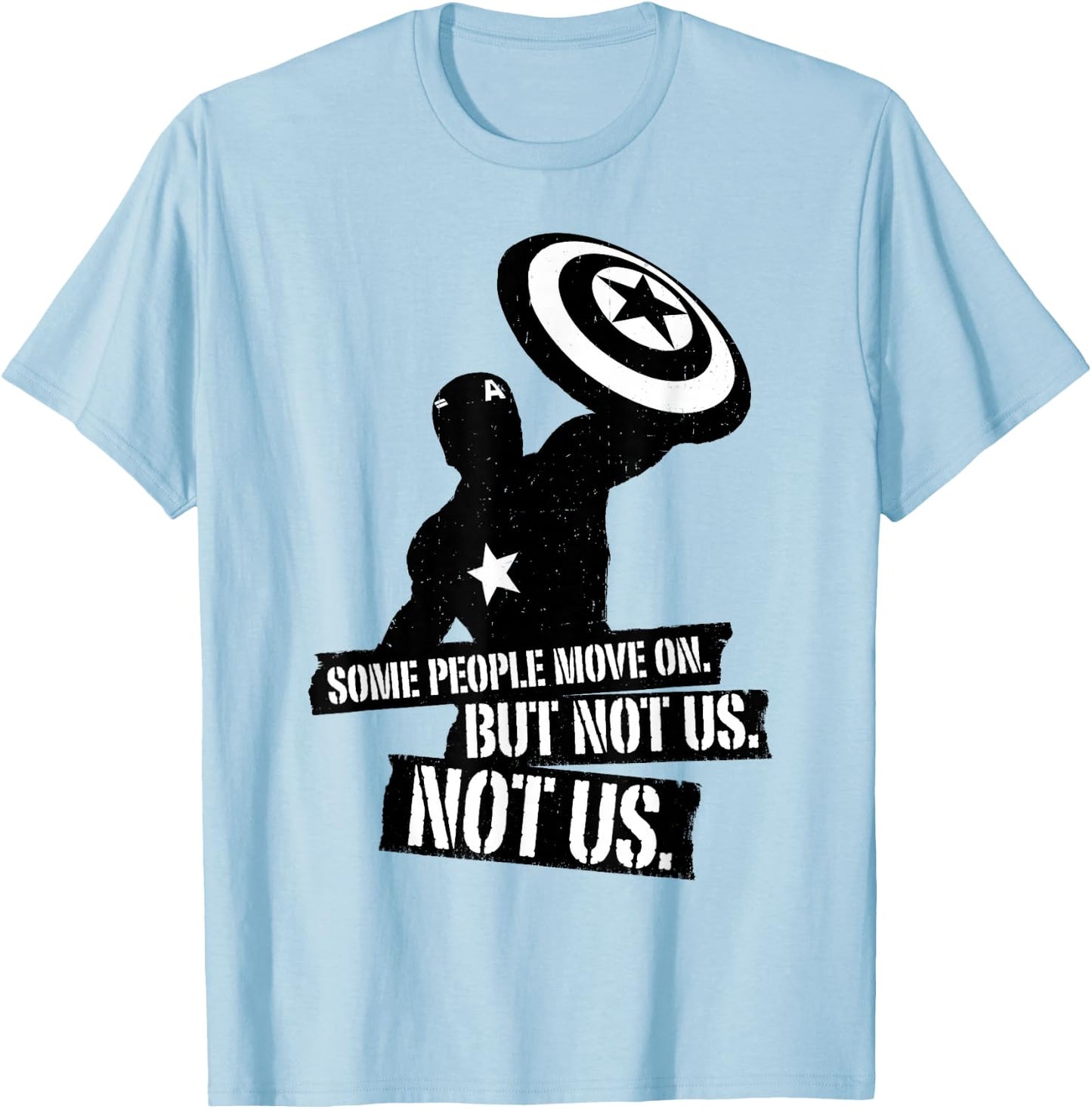 Marvel Avengers: Endgame Captain America Not Us T-Shirt - T-Shirt | Light Blue