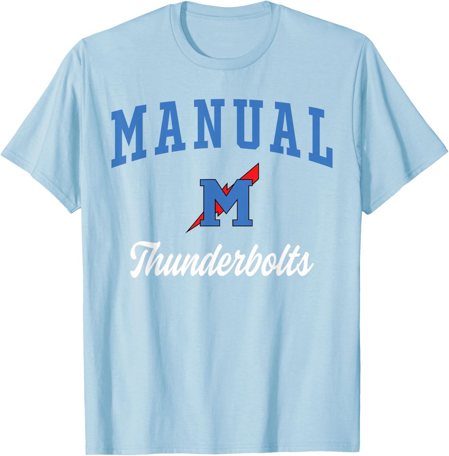 Manual High School Thunderbolts T-Shirt - T-Shirt | Light Blue