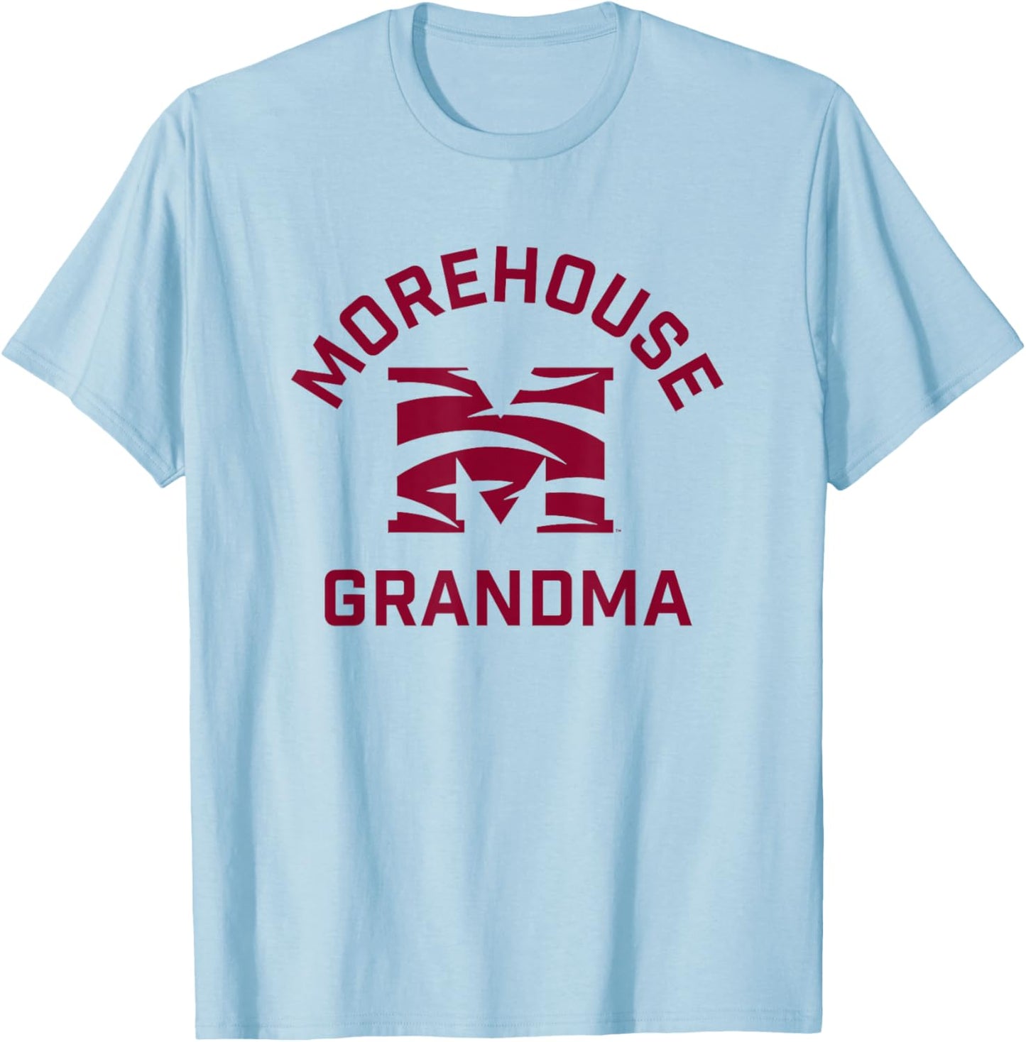 Morehouse College Maroon Tigers Arched Grandma T-Shirt - T-Shirt | Light Blue