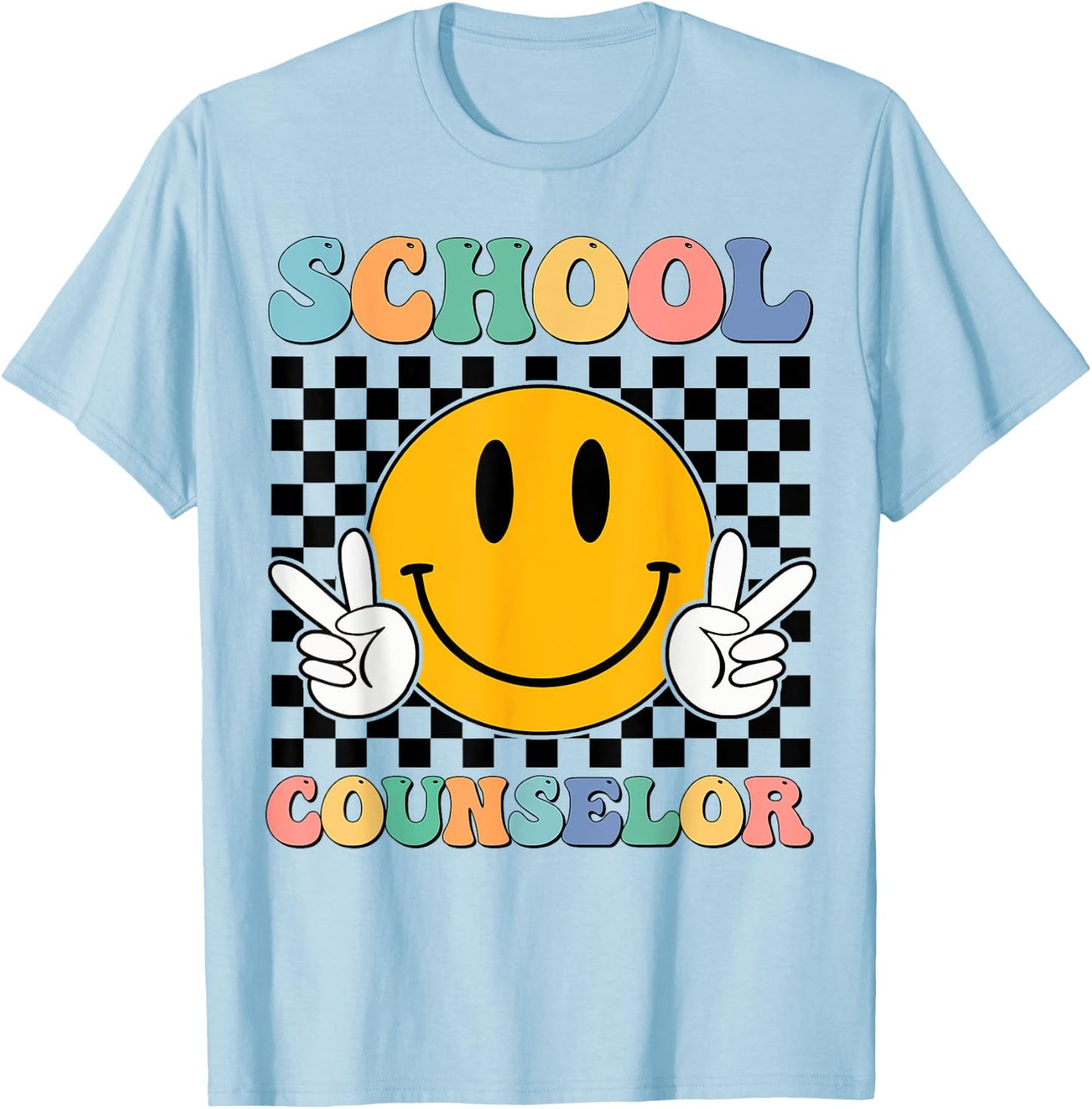 School Counselor Teacher Counseling Office School Guidance T-Shirt - T-Shirt | Light Blue