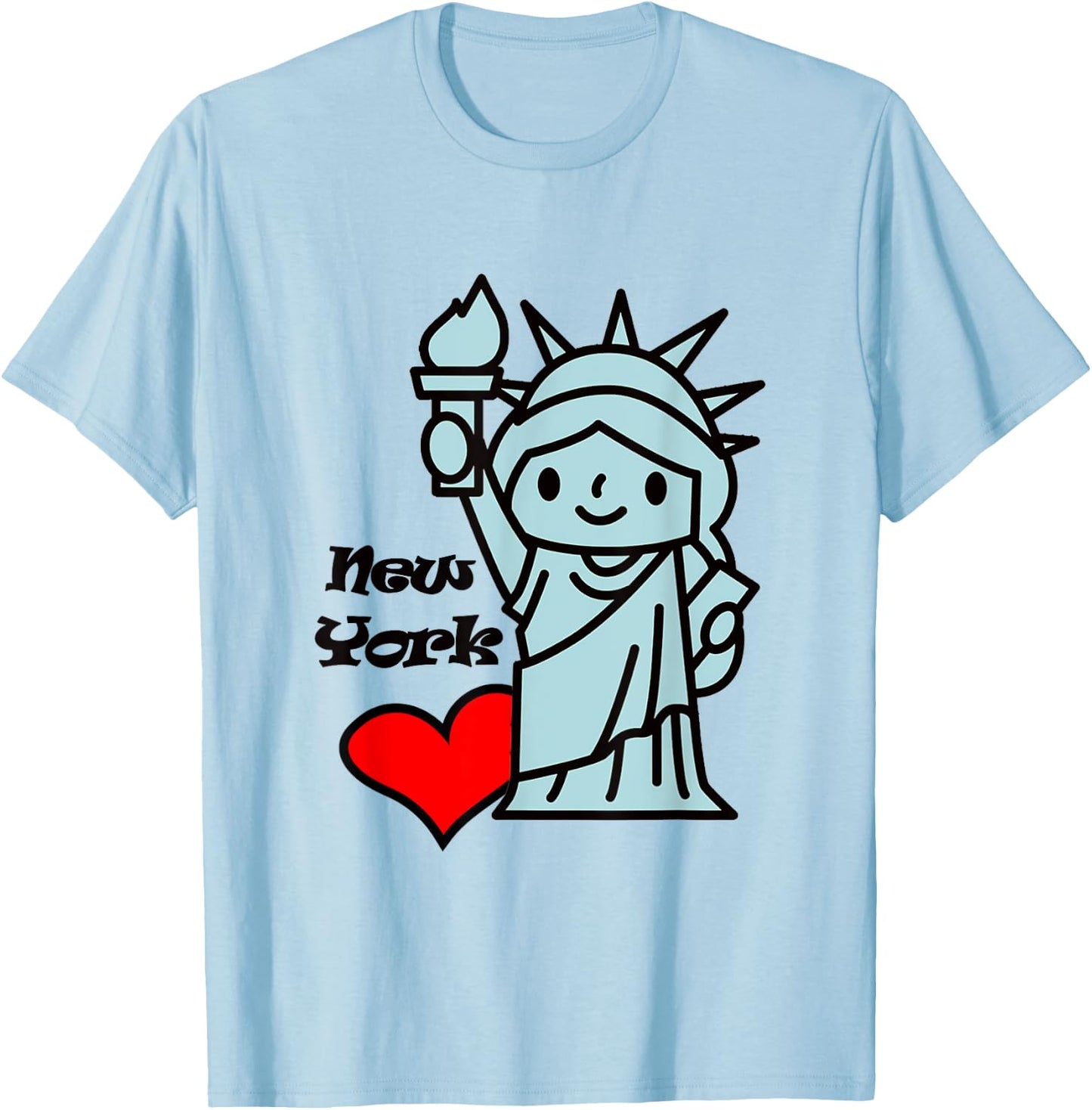 Statue Of Liberty I Love New York T-Shirt - T-Shirt | Light Blue