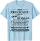 Im A Proud Wife Of A Crazy Husband He Was Born In September T-Shirt - T-Shirt | Light Blue