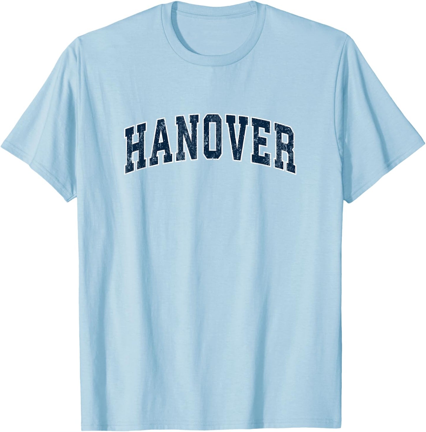 Hanover Pennsylvania PA Vintage Sports Design Navy Design T-Shirt - T-Shirt | Light Blue