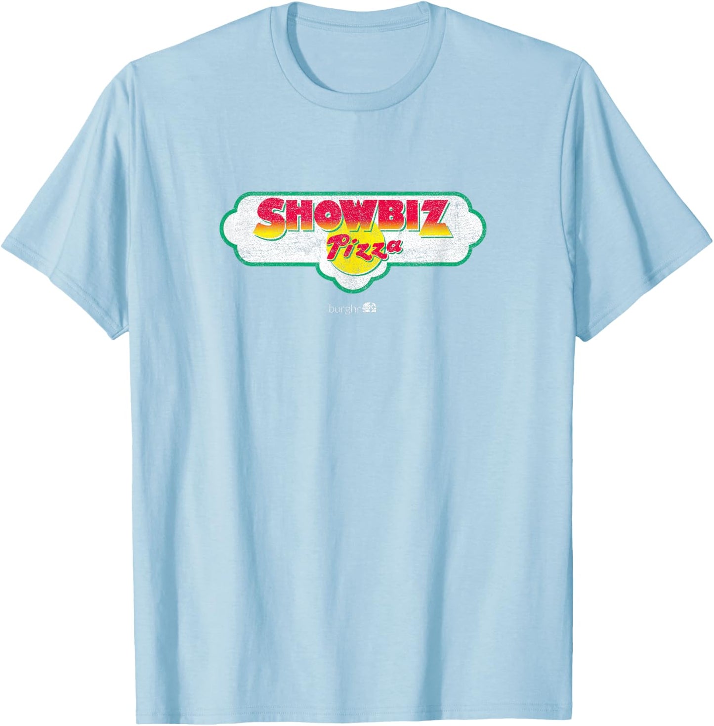 Showbiz Pizza Place | 1989 T-Shirt - T-Shirt | Light Blue